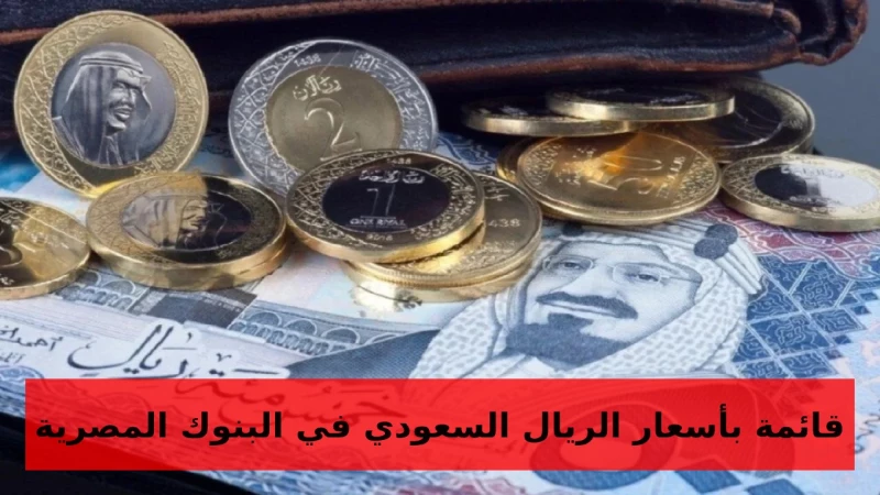 أخر تطورات اسعار العملة السعودية.. لن تصدق كم وصل سعر الريال السعودي أمام الجنيه المصري اليوم السبت 11-10-2024